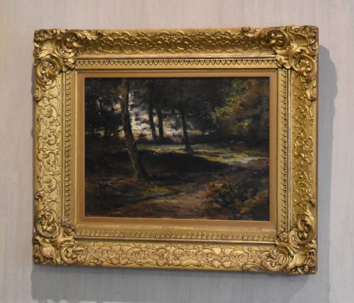 landscape oil painting by james gustavus hope spindler - CATEGORY: ANTIQUE ART - DATED 1910