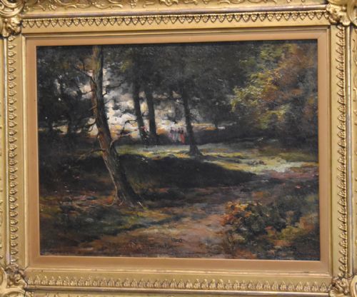 LANDSCAPE OIL PAINTING BY JAMES GUSTAVUS HOPE SPINDLER - ADDITIONAL PHOTO 2