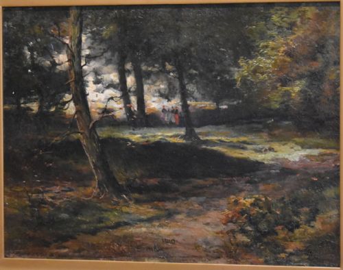 LANDSCAPE OIL PAINTING BY JAMES GUSTAVUS HOPE SPINDLER - ADDITIONAL PHOTO 3