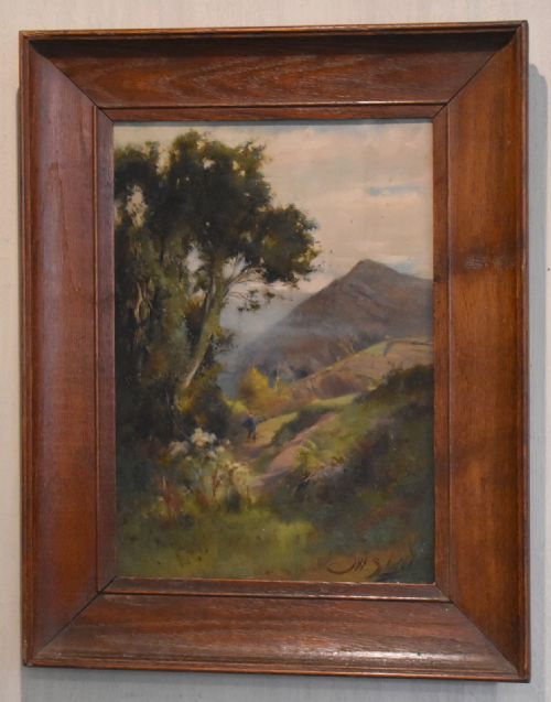 LANDSCAPE OIL PAINTING BY JOHN WILLIAM SCHOFIELD - ADDITIONAL PHOTO 1