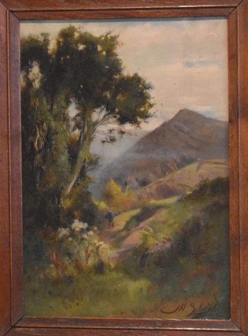 LANDSCAPE OIL PAINTING BY JOHN WILLIAM SCHOFIELD - ADDITIONAL PHOTO 2