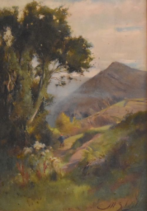 LANDSCAPE OIL PAINTING BY JOHN WILLIAM SCHOFIELD - ADDITIONAL PHOTO 3