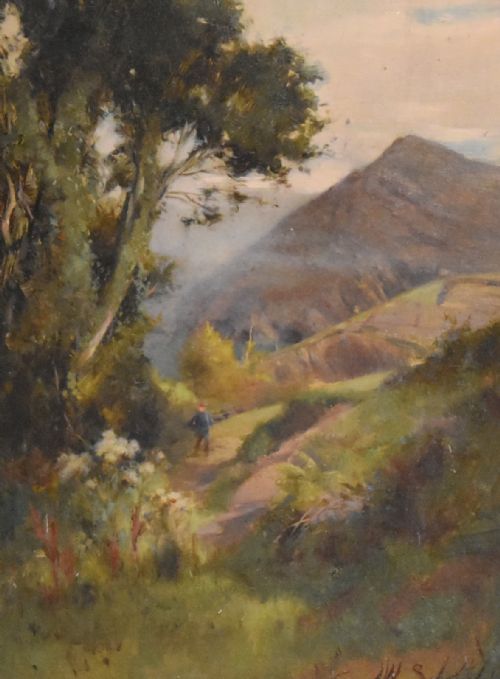 LANDSCAPE OIL PAINTING BY JOHN WILLIAM SCHOFIELD - ADDITIONAL PHOTO 4