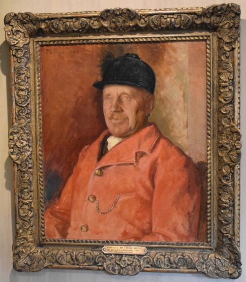 HUNTSMAN PORTRAIT OIL PAINTING BY PATRICK EDWARD PHILLIPS - ADDITIONAL PHOTO 1
