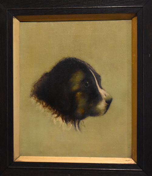 CHARMING OIL PORTRAIT OF A PUPPY - ADDITIONAL PHOTO 2