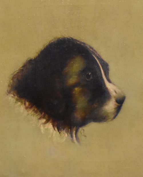 CHARMING OIL PORTRAIT OF A PUPPY - ADDITIONAL PHOTO 3