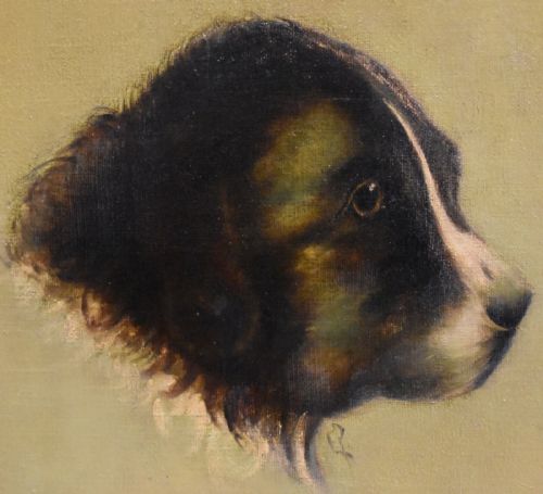 CHARMING OIL PORTRAIT OF A PUPPY - ADDITIONAL PHOTO 4