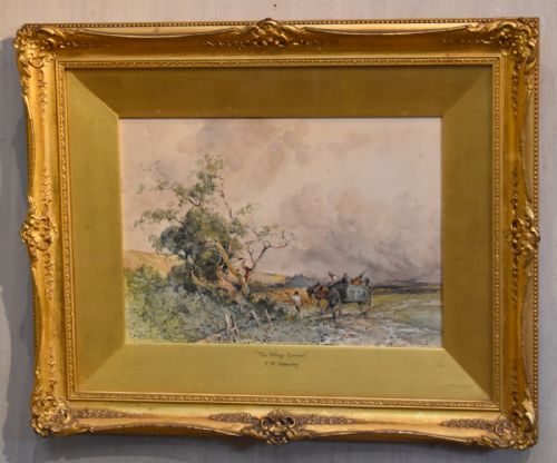 FINE PAIR OF WATERCOLOURS BY FREDERICK WILLIAM HATTERSLEY - ADDITIONAL PHOTO 2
