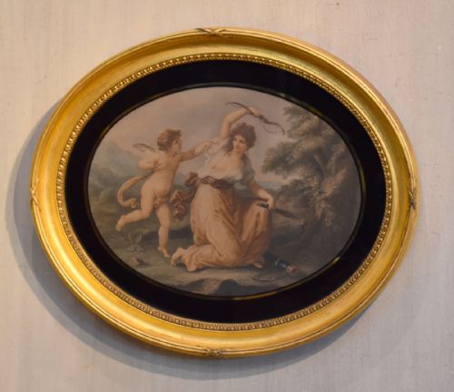 PAIR OF GEORGIAN PRINTS AFTER ANGELICA KAUFFMAN - ADDITIONAL PHOTO 1