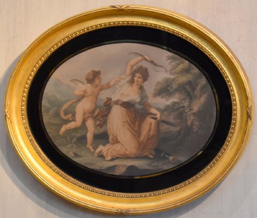 PAIR OF GEORGIAN PRINTS AFTER ANGELICA KAUFFMAN - ADDITIONAL PHOTO 2