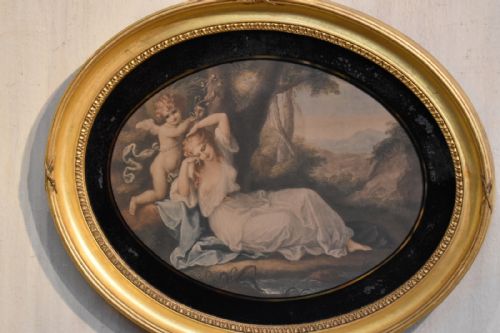 PAIR OF GEORGIAN PRINTS AFTER ANGELICA KAUFFMAN - ADDITIONAL PHOTO 5