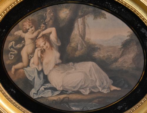 PAIR OF GEORGIAN PRINTS AFTER ANGELICA KAUFFMAN - ADDITIONAL PHOTO 6