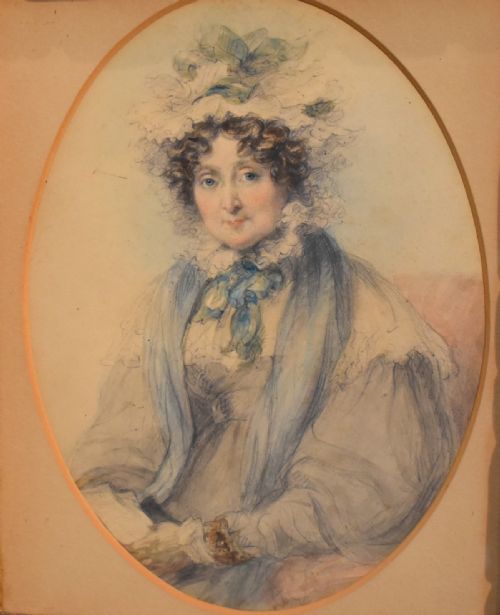 FINE LATE REGENCY WATERCOLOUR PORTRAIT - ADDITIONAL PHOTO 3