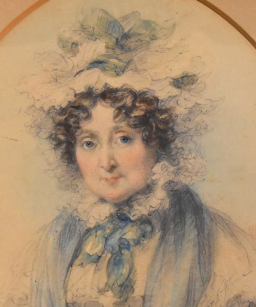 FINE LATE REGENCY WATERCOLOUR PORTRAIT - ADDITIONAL PHOTO 4