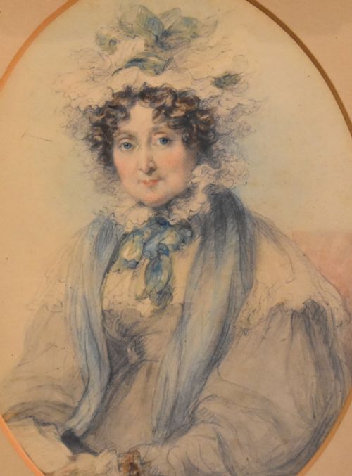 FINE LATE REGENCY WATERCOLOUR PORTRAIT - ADDITIONAL PHOTO 5