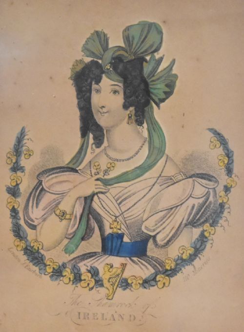 VICTORIAN PRINT THE SHAMROCK OF IRELAND - ADDITIONAL PHOTO 3