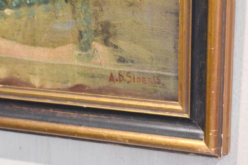 STILL LIFE OIL PAINTING BY ALEXANDER D SIDERIS - ADDITIONAL PHOTO 4
