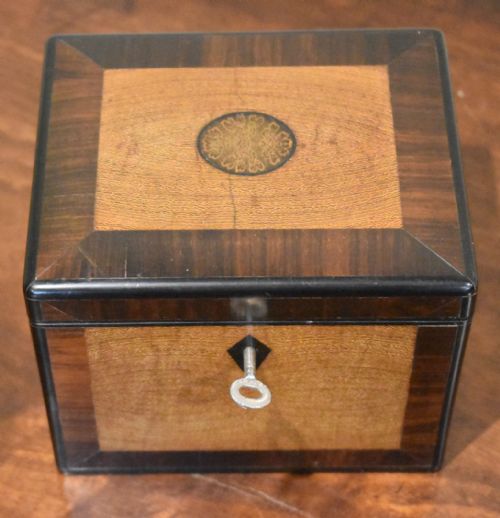 FINE FRENCH BOX IN ROSEWOOD EBONY AND EXOTIC WENGE WOOD - ADDITIONAL PHOTO 2