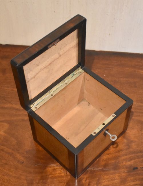 FINE FRENCH BOX IN ROSEWOOD EBONY AND EXOTIC WENGE WOOD - ADDITIONAL PHOTO 7