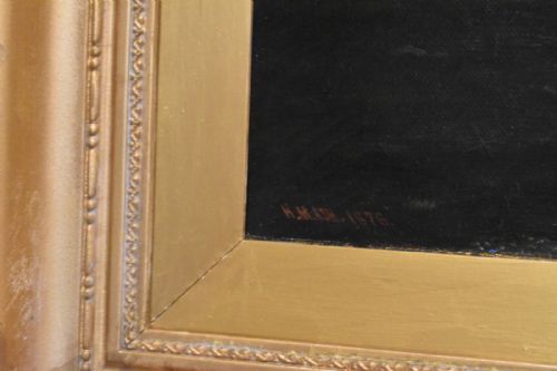 VICTORIAN MOONLIGHT OIL PAINTING OF BRIGHTON - ADDITIONAL PHOTO 4