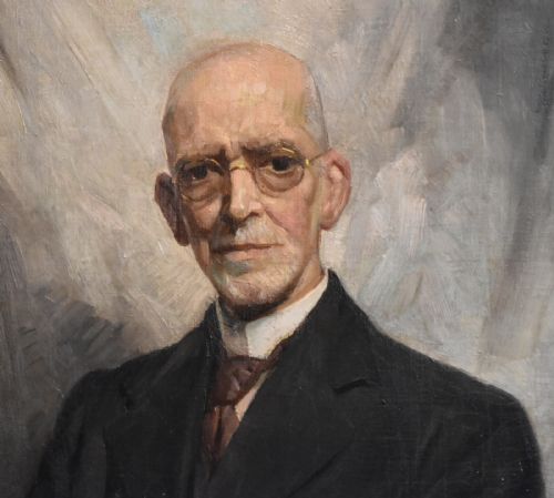 PORTRAIT OF A GENTLEMEN OIL PAINTING BY ARTHUR SPOONER - ADDITIONAL PHOTO 5