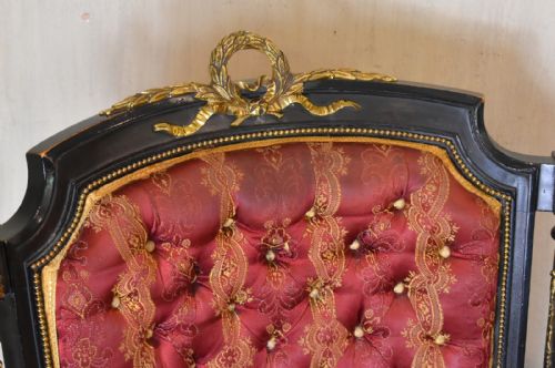 FINE VICTORIAN EBONISED ARMCHAIR - ADDITIONAL PHOTO 4