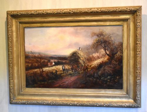 ON THE SUSSEX DOWNS LANDSCAPE OIL PAINTING - ADDITIONAL PHOTO 1