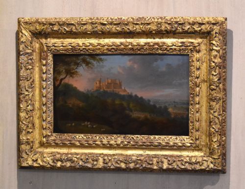 landscape oil painting of belvoir castle - CATEGORY: ANTIQUE ART - DATED GEORGIAN