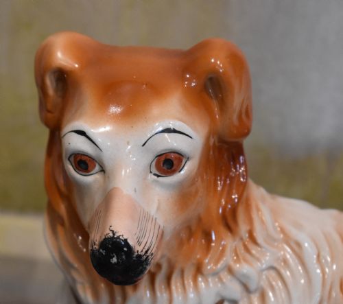 PAIR OF STAFFORDSHIRE COLLIE DOGS - ADDITIONAL PHOTO 3