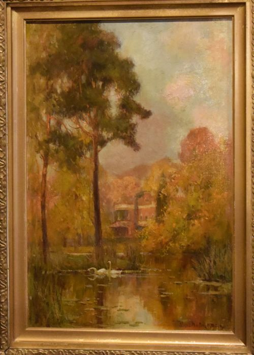 AUTUMNAL OIL PAINTING BY ADAM E PROCTOR - ADDITIONAL PHOTO 4