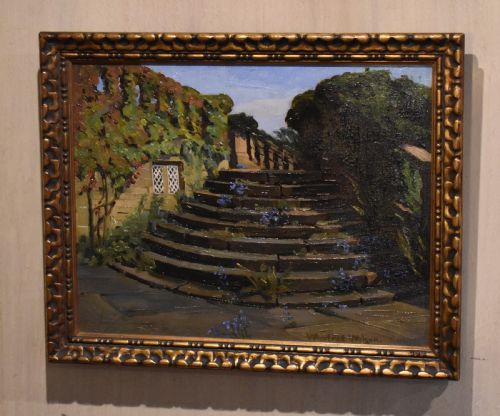 oil painting by winifred wilson - CATEGORY: ANTIQUE ART - DATED 1940