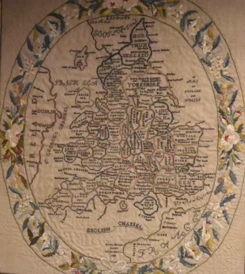 FINE WILLIAM IV MAP SAMPLER - ADDITIONAL PHOTO 2