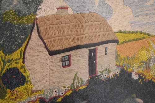 ARTS AND CRAFTS PERIOD NEEDLEWORK PICTURE - ADDITIONAL PHOTO 5