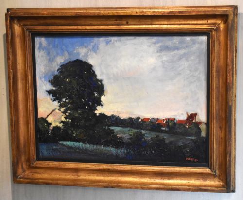 IMPRESSIONIST LANDSCAPE OIL PAINTING BY SYLVIE PLESSY - ADDITIONAL PHOTO 1