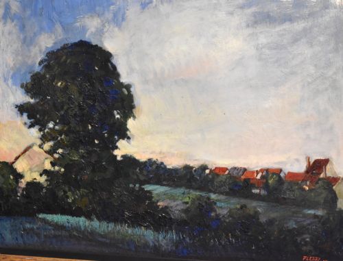 IMPRESSIONIST LANDSCAPE OIL PAINTING BY SYLVIE PLESSY - ADDITIONAL PHOTO 3