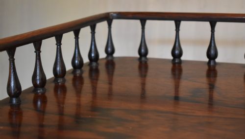 FINE LATE REGENCY ROSEWOOD SEWING AND WRITING TABLE - ADDITIONAL PHOTO 2