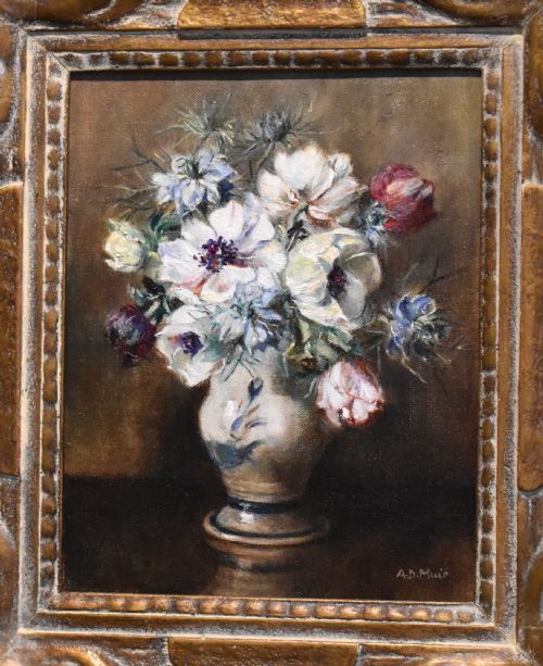 SCOTTISH STILL LIFE OIL PAINTING BY ANNE D MUIR - ADDITIONAL PHOTO 3