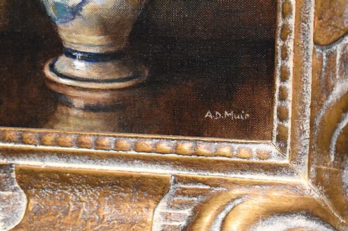 SCOTTISH STILL LIFE OIL PAINTING BY ANNE D MUIR - ADDITIONAL PHOTO 4