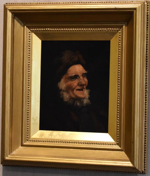 OIL PORTRAIT OF AN OLD MAN AFTER NEWLYN SCHOOL - ADDITIONAL PHOTO 1