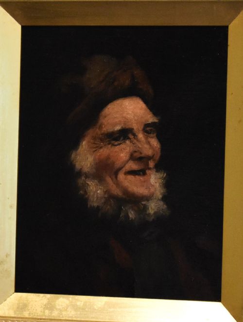 OIL PORTRAIT OF AN OLD MAN AFTER NEWLYN SCHOOL - ADDITIONAL PHOTO 2