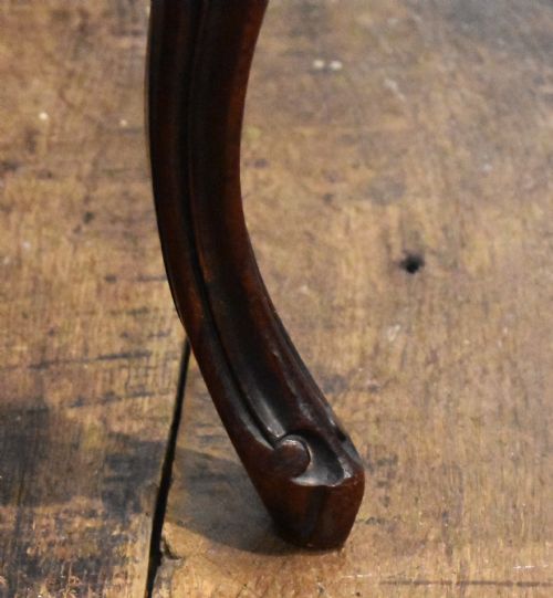 VICTORIAN ROSEWOOD CABRIOLE LEG STOOL - ADDITIONAL PHOTO 3