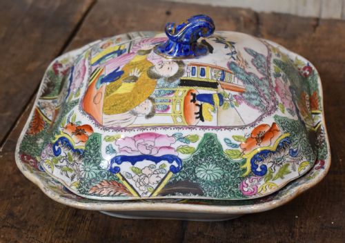 RARE MASONS MANDARIN PATTERN TUREEN - ADDITIONAL PHOTO 2