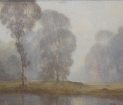 MORNING MISTS PASTEL LANDSCAPE BY HJDUTTON - ADDITIONAL PHOTO 3
