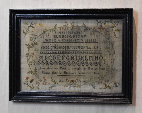 georgian sampler by ann palmer 1797 - CATEGORY: ANTIQUE MISCELLANEOUS - DATED GEORGIAN