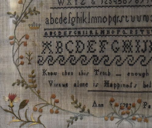 GEORGIAN SAMPLER BY ANN PALMER 1797 - ADDITIONAL PHOTO 5