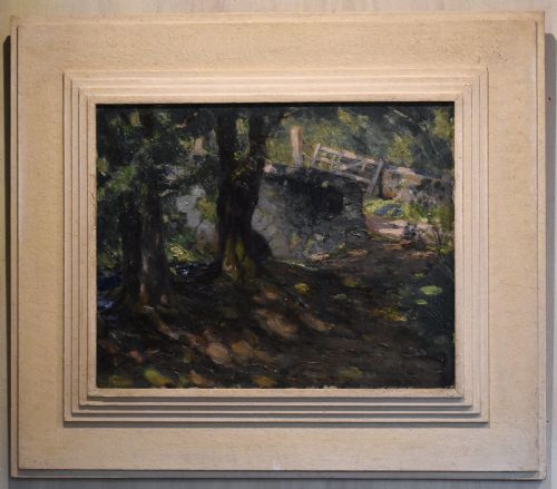 LANDSCAPE OIL PAINTING BY A WOOD - ADDITIONAL PHOTO 1