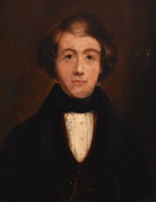 EARLY VICTORIAN OIL PORTRAIT OF A GENTLEMAN - ADDITIONAL PHOTO 3
