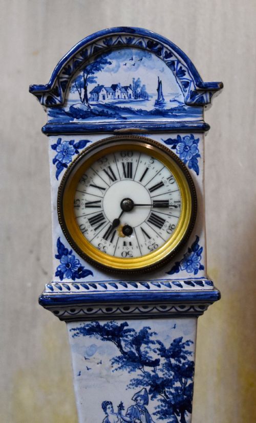 DELFT MINIATURE LONGCASE CLOCK - ADDITIONAL PHOTO 1