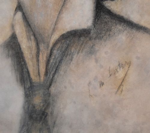 1920S PASTEL PORTRAIT OF A LADY - ADDITIONAL PHOTO 5
