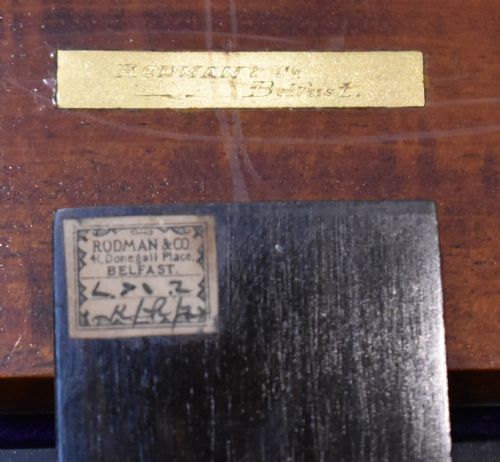 SUPERB IRISH WRITING SLOPE IN ASH BY RODMAN AND CO OF BELFAST - ADDITIONAL PHOTO 7